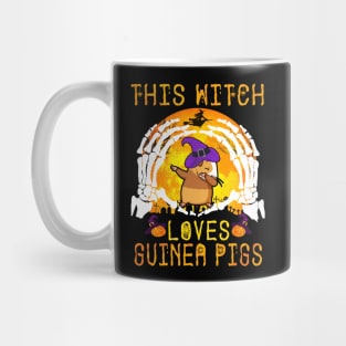 This Witch Loves Guinea Pigs Halloween (132) Mug